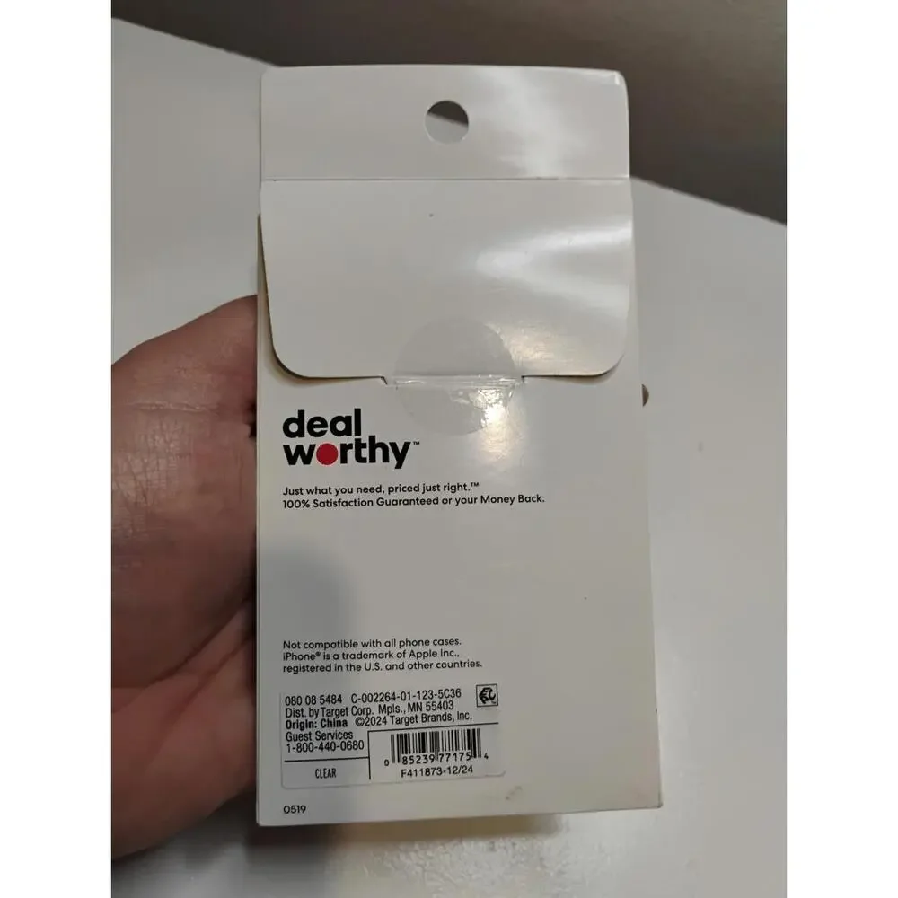 Deal Worthy Tempered Glass Camera Protector iPhone 15 & 15 Plus NEW
